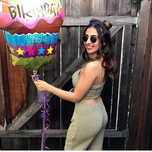 Green Jumpsuit (ONLY WORN ONCE)